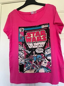 H&M size 10 pink Star Wars t-shirt - Picture 1 of 1