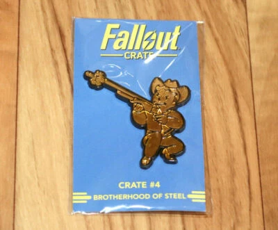 Fallout 4 76 2 3 New Vegas Crate # 4 Brotherhood of Steel Pin Xbox One PS4  - Bild 1 von 4