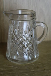 Vintage tapered pressed glass whiskey water jug - Picture 1 of 7