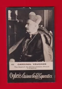CARDINAL VAUGHAN 1909 OGDEN'S GUINEA GOLD CIGARETTES VG-EX+ NO CREASES - Picture 1 of 2
