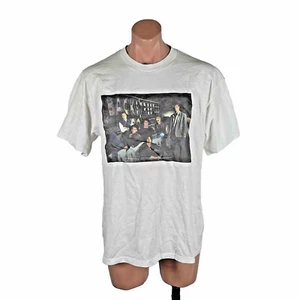 Camiseta De Colección 2001 Backstreet Boys Blanca Personalizada Cara En Centro Música Pop XL - Imagen 1 de 8