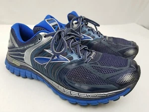Mens Brooks Glycerin 11 3D Fit Blue & Grey Print Shoes, Size 13 - Picture 1 of 11