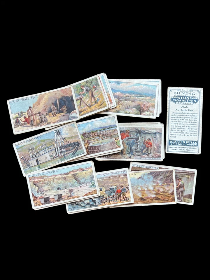 W.D. & H.O Wills Cigarette Cards MINING  1916 Pick your Card/s - Image 1 of 1