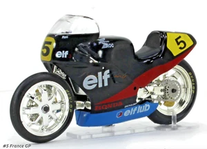 ELF-3 Honda Ron Haslam 1986 Rare Racing Motorcycle Bike Diecast Scale 1:24 - Picture 1 of 4