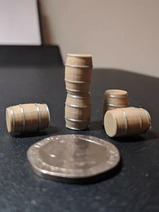 1:76 OO gauge wood WHISKEY BARREL - 5 PACK - UK [Model Railway] Beena Studio - Picture 1 of 3