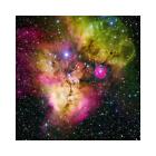 Constellation Of Puppis Stern Nasa Space Art Canvas Print 20 X 20 And Border