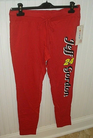 NASCAR Woman's Sleepwear Pants In Red Color Featuring Jeff Gordon-Size M-New/WT Cover