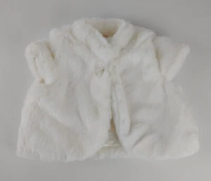 Gymboree Girls White Faux Fur Shrug/Vest 5T, Winter, Soft, Plush - Picture 1 of 5
