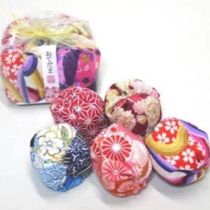 Otedama Traditionelles Japanisches Spiel 5 Handbälle Sitzsack Set Hergestellt in Japan - Tokyo - Bild 1 von 3