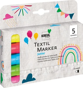 Marcador textil KREUL medio ""Junior", juego de 5 - Imagen 1 de 4