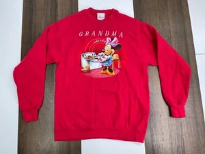 Vintage Disney Womens S Minnie Mouse Sweater "Grandma Makes Everything Sweeter" - Picture 1 of 10