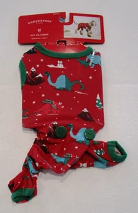🐶 NWT Bowling Dinosaurs PET Pajamas * Size DOG Extra Small (Up to 10 lbs) 🎄 - Picture 1 of 3