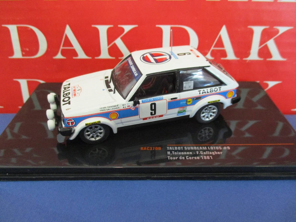 Die cast 1/43 Modellino Auto Talbot Sunbeam Lotus Rally Tour Corse 1981 Toivonen - Immagine 1 di 4