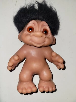 Muñeca Troll Norfin Dam De Colección, Chica Gordita, Ojos de Cristal Raros Leer Descripción  Foto 1 de 4