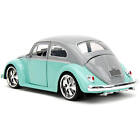 Jada skala 1:24 model samochodu 1959 Volkswagen Beetle szary i jasnoniebieski dziurkacz buggy