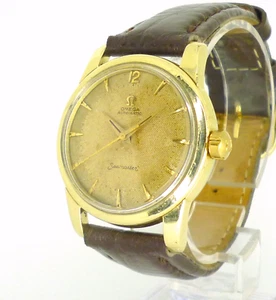 1958 OMEGA Seamaster Honeycomb dial 18K bezel capped Cal 501 2846-2848 serviced - Picture 1 of 12
