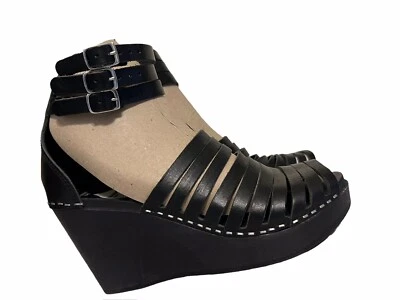 Swedish Hasbeens X H&M Gladiator Wedge Sandals Women’s Size 6 - Image 1 of 4