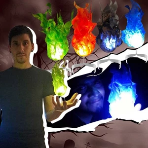 Halloween Magic Fire Ball on the Hand Home LED Decoration NEW - Picture 1 of 22