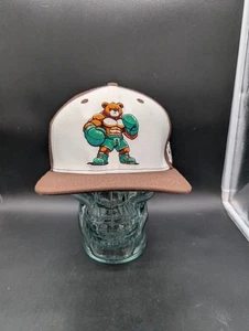 CANELO ALVAREZ TEDDY BEAR HAT EL CHAPO MEXICO BOXING SNAPBACK BROWN WHITE MMA - Picture 1 of 5