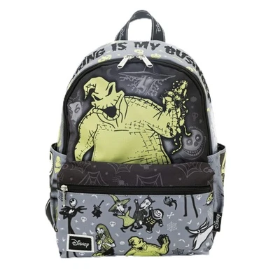 - Mochila de día Oogie Boogie 13"" Deluxe de nailon, negra Foto 1 de 4