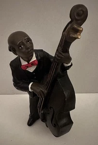 90’s All That Jazz Enesco Parastone Figurine Man Playing Bass African American - Picture 1 of 8