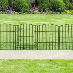 Decorative Garden Fence 6 Panels 11.8ft (L)×30in (H) Garden Fence No Dig Anim... - Picture 1 of 7