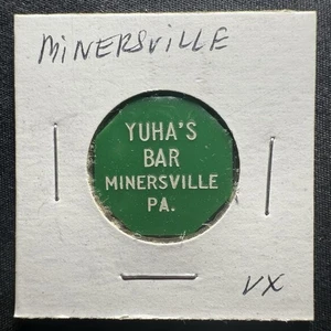 Yuha’s Bar. Minersville, PA. Gut für 25c im Handel. 8-seitige Medaille HS187 - Bild 1 von 4