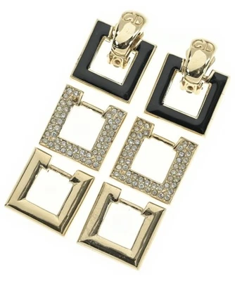 Pendientes Christian Dior BlackxGold 2200619975319 Foto 1 de 4