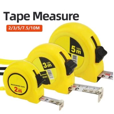 New Tape Measure Metric Metal Meter Ruler Steel Retractable Measuring Ruler - Image 1 of 4