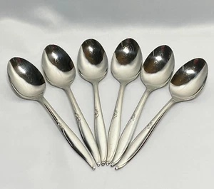 Cubiertos de acero inoxidable Kenwood Oneida 6 cucharas de sopa Forever Rose 6,75" EE. UU. - Imagen 1 de 10
