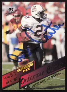 1995 Superior Pix #95 Ontiwaun Carter Autographs #/6500 Arizona Wildcats Auto - Picture 1 of 2