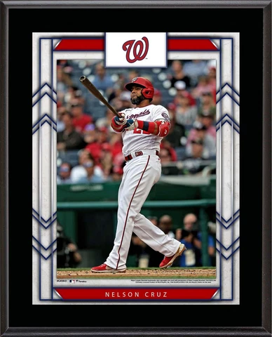 Nelson Cruz Washington Nationals 10.5" x 13" Sublimated Player Plaque Cover