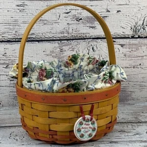 Longaberger Basket 1998 Mother's Day Rings & Things Basket with Liner & Tag - Picture 1 of 8