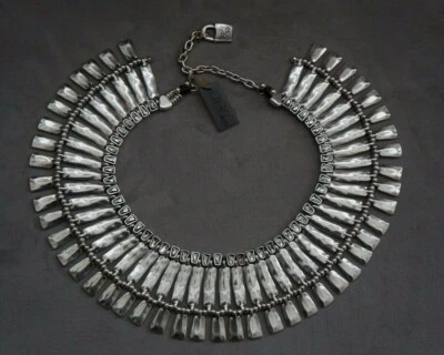 NUEVO CON ETIQUETAS UNO De 50 EDICIÓN LIMITADA 42/50 Plata NIGHT FEVER Elementos Collar Cristal Foto 1 de 4