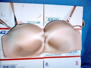 VS BOMBSHELL ADD-2-CUPS PUSH-UP 5-WAY STRAPLESS BRA 32C PRALINE 11213977 $54.95 - Picture 1 of 4