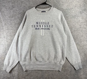 VTG Middle Tennessee State University Sweater Men's Large Gray Pullover Sweate - Picture 1 of 9