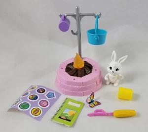 NEW Skipper Camping Outdoors Accessory Lot Fire Pit Food Bunny Barbie Mattel - Picture 1 of 4
