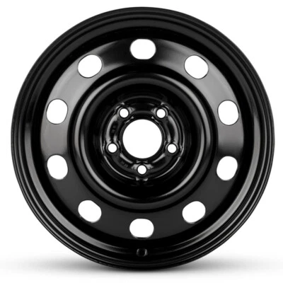 New Wheel for 2006-2011 Ford Crown Victoria 17x7.5 inch Steel Rim Painted Black - Image 1 of 4