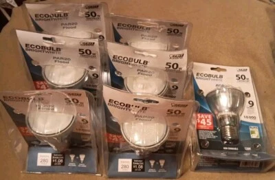 7 Feit EcoBulb 50W Par20 CFL Flood Bulbs - Image 1 of 3