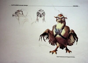 Diseño de arte conceptual digital Valiant 2005 producción temprana de Disney #WC - Imagen 1 de 2