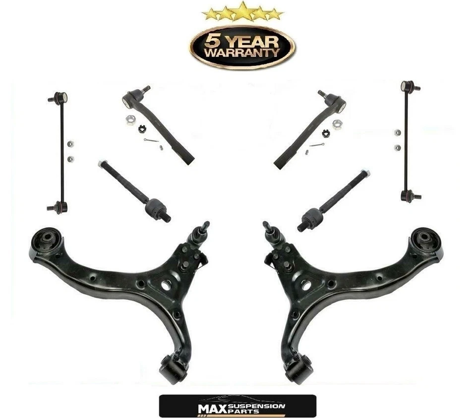 Front Control Arms Tie Rods Sway Bar Links for Kia Sedona & Hyundai Entourage - Image 1 of 1