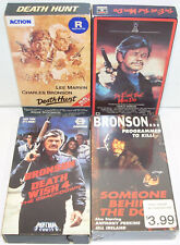 CHARLES BRONSON (VHS Tape Lot) Death Wish 4 Death Hunt Evil Men Do Behind Door