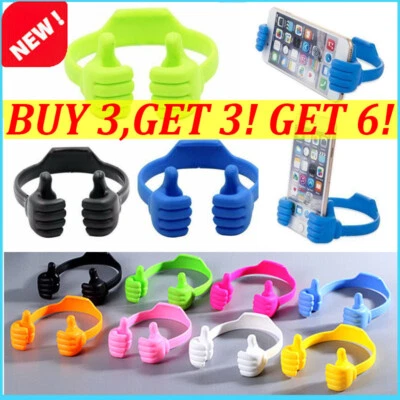 Thumbs Up Mobile Cell Phone Holder Movie Watching Lazy Bed Desktop Mount Stand