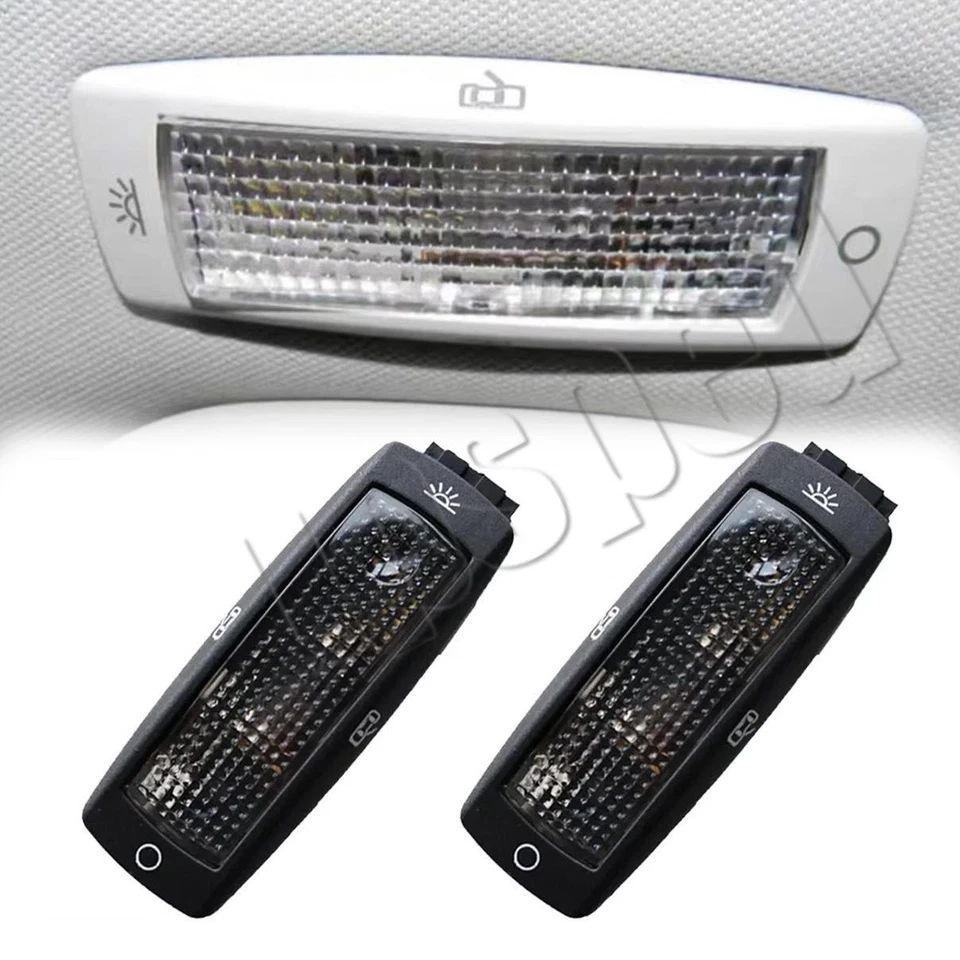 Luz domo mapa lectura trasero negro blanco para VW Golf Passat Skoda excelente asiento nuevo Foto 1 de 4