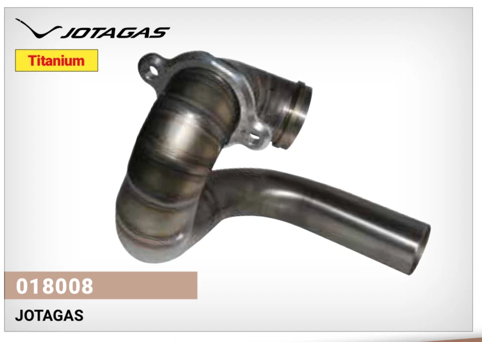 Collettore Curva in Titanio per Scarico Moto Jotagas / Gas Gas Contact - Txt Pro Foto 1 de 1