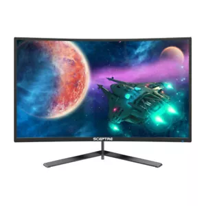 Sceptre C248B FWT168 24 Inch AMD FreeSync Premium Curved Black Gaming Monitor - Picture 1 of 7