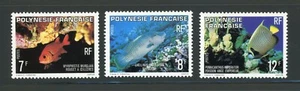 Conjunto completo de estampillas de peces de Polinesia Francesa MNH #327-329 - Imagen 1 de 1