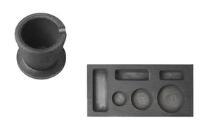 6 Cavity - 1/4 oz 1/2 Oz 1 Oz Combo Mold 10 oz Crucible Cup Melting Gold Silver - Picture 1 of 1