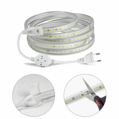 1-25m LED Strip Lichtleiste 2835 Lichtband Schlauch Streifen 120led/m 220V 240V - Bild 1 von 4