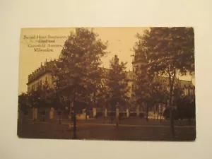 Postal Sanitario del Sagrado Corazón de Milwaukee Wisconsin WI - Imagen 1 de 2